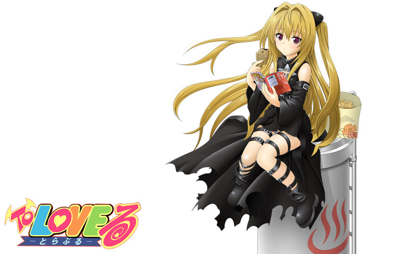 Anime Girl Reading Book — Black, Calm, Snack