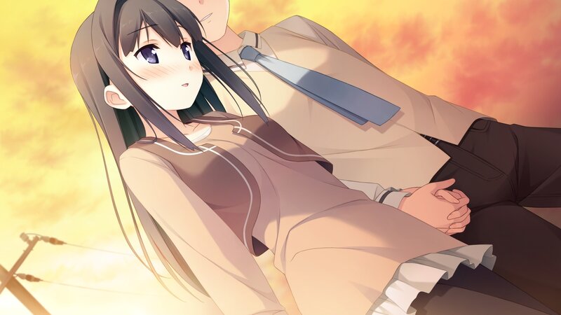 Anime Girl Resting on Boy