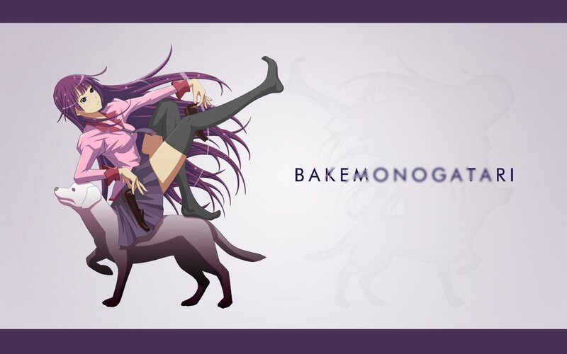 Anime girl riding a dog