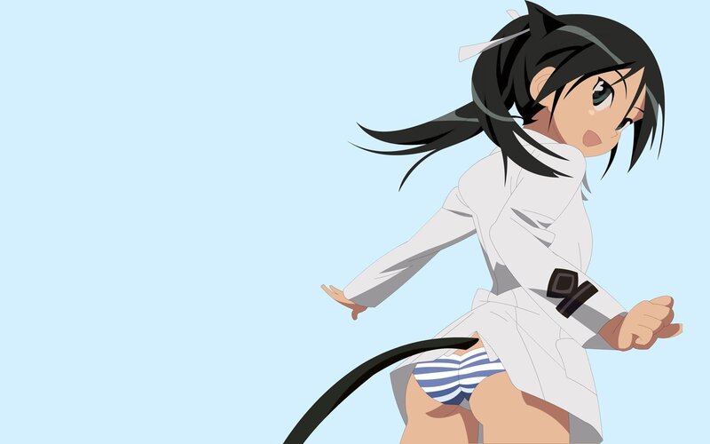 anime girl running