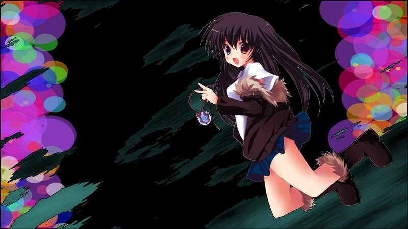 Anime Girl Running — Black