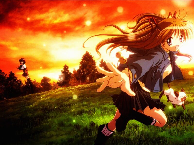 Anime Girl Running — Orange