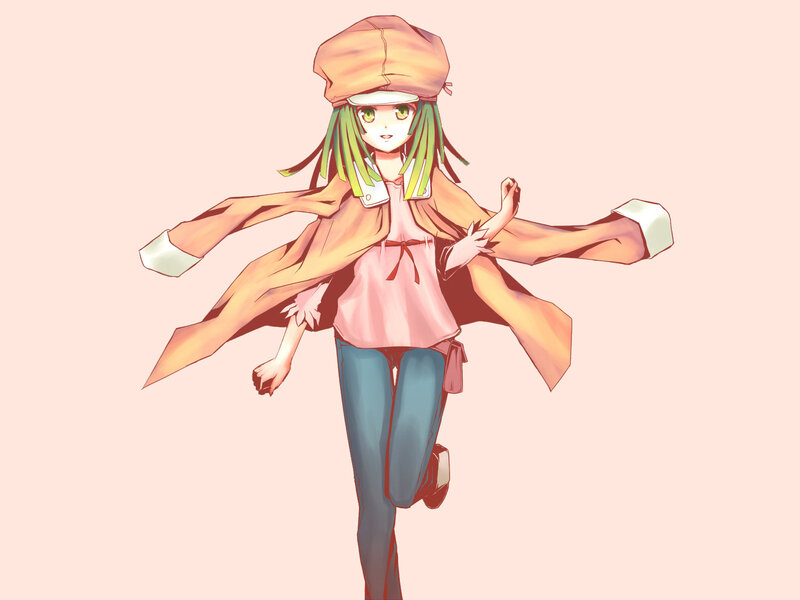 Anime Girl Running — Pink