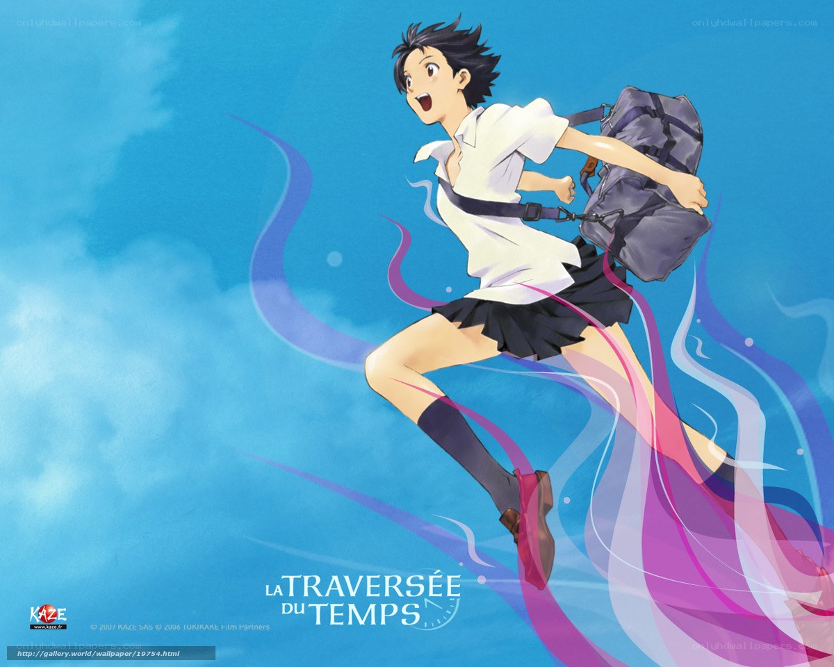 anime girl running