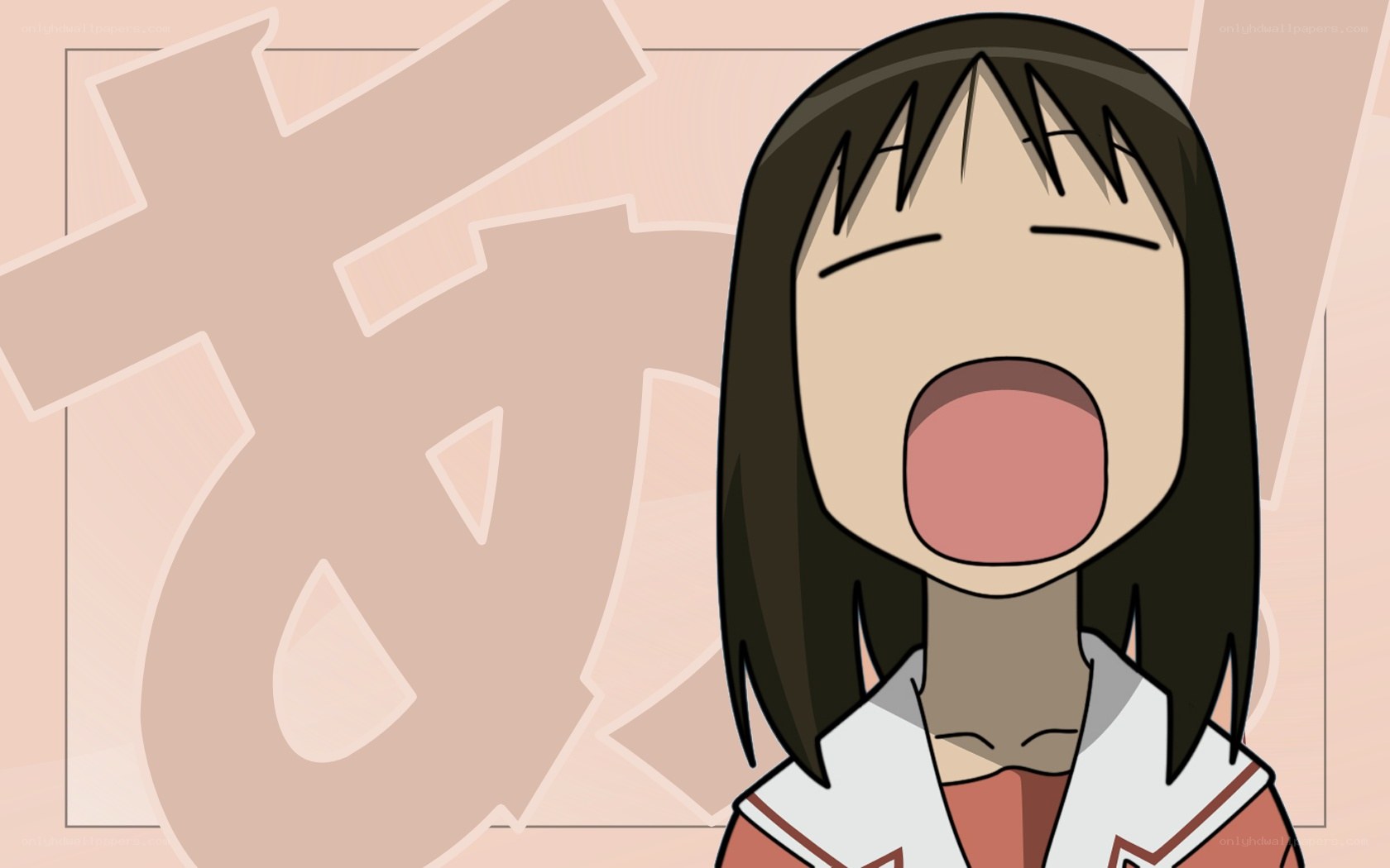 anime girl screaming