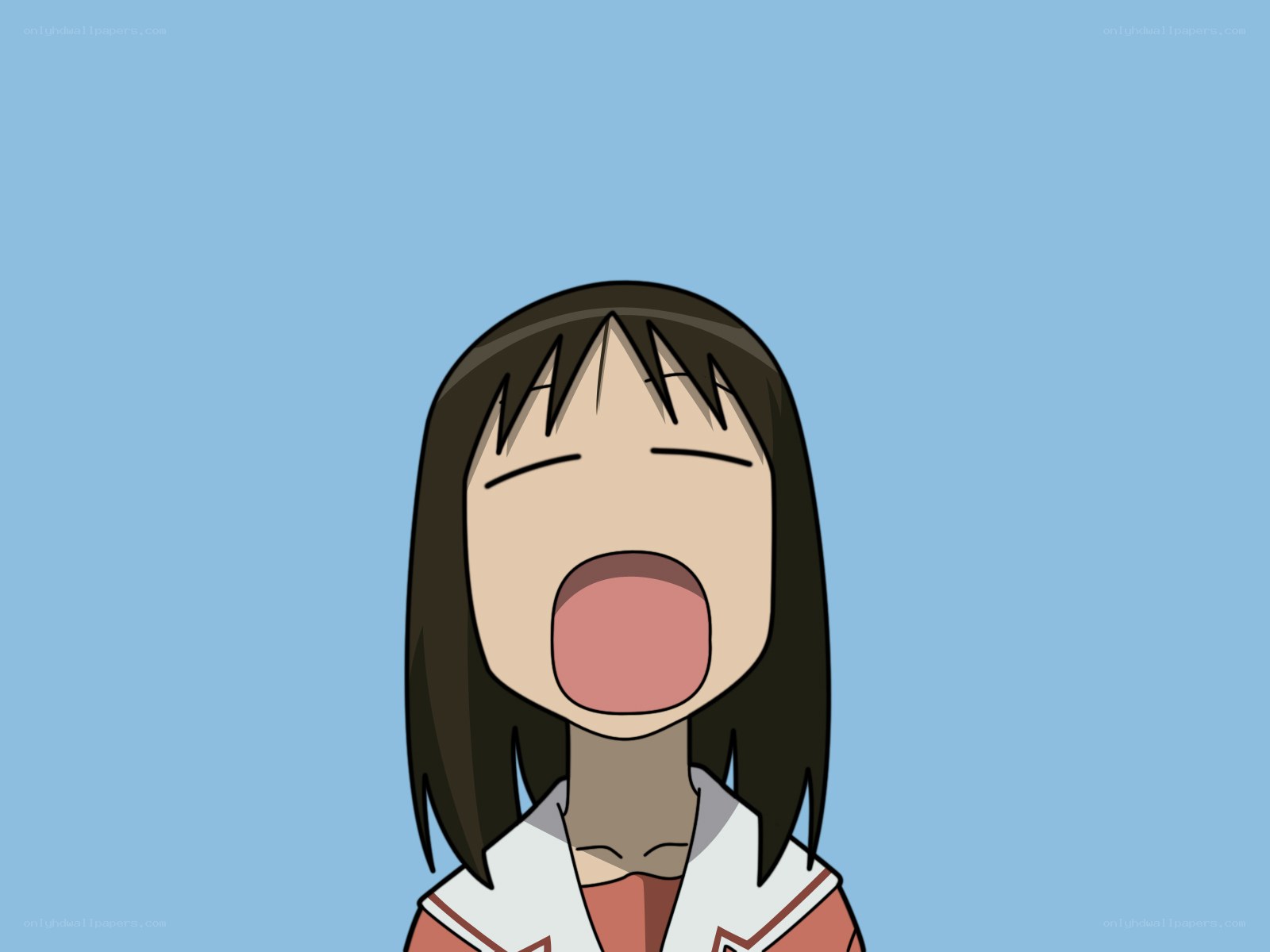 anime girl screaming