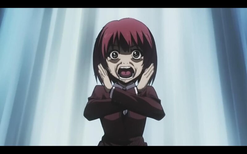 anime girl screaming in fear