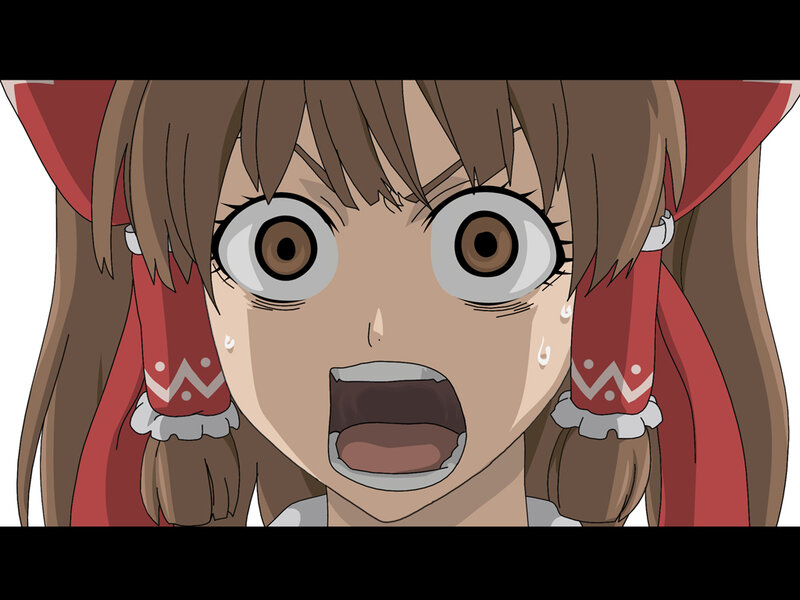 anime girl screaming in shock