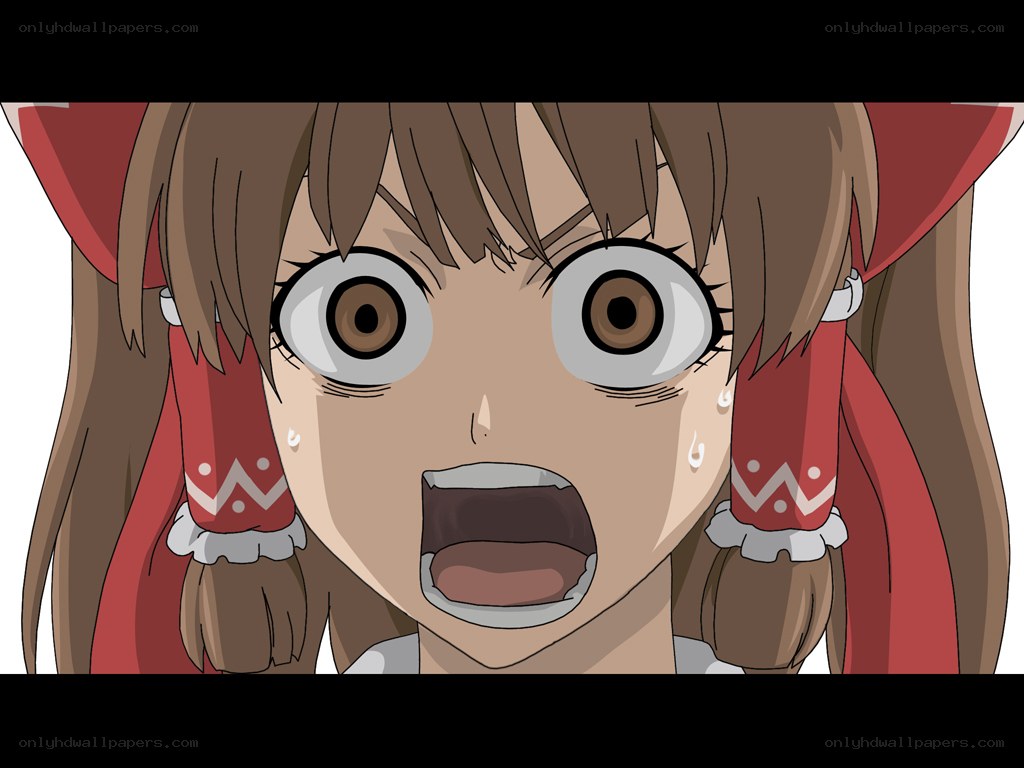 anime girl screaming in shock