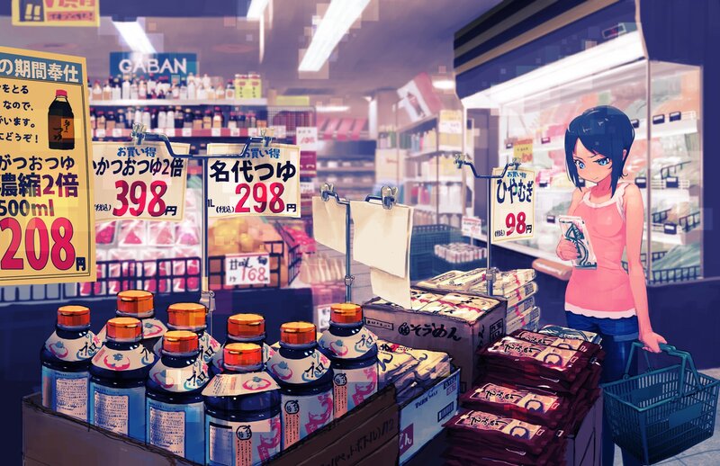 Anime Girl Shopping