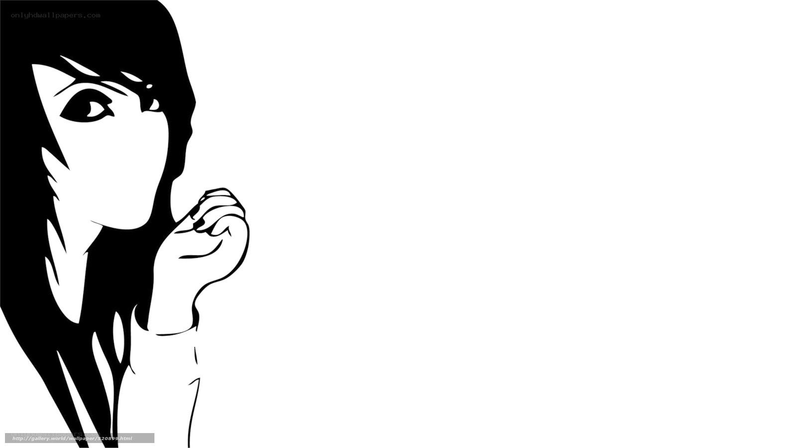 anime girl silhouette