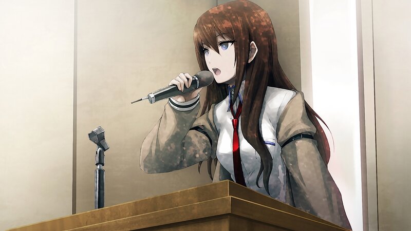 Anime Girl Singing — Brown, Dramatic