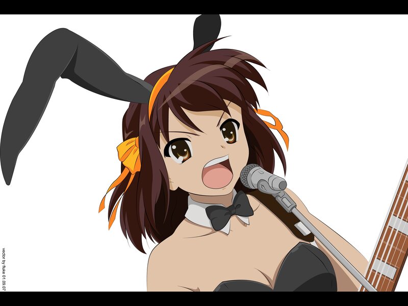 Anime Girl Singing — Brown, Energetic