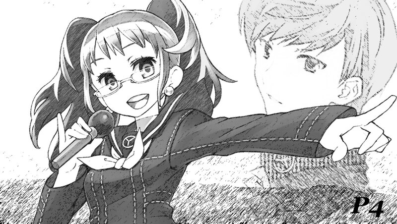 anime girl singing into microphone