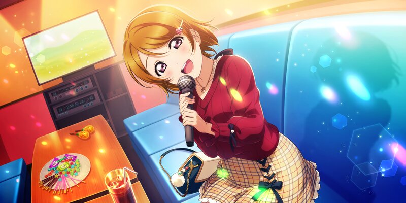 Anime Girl Singing Karaoke — Blue
