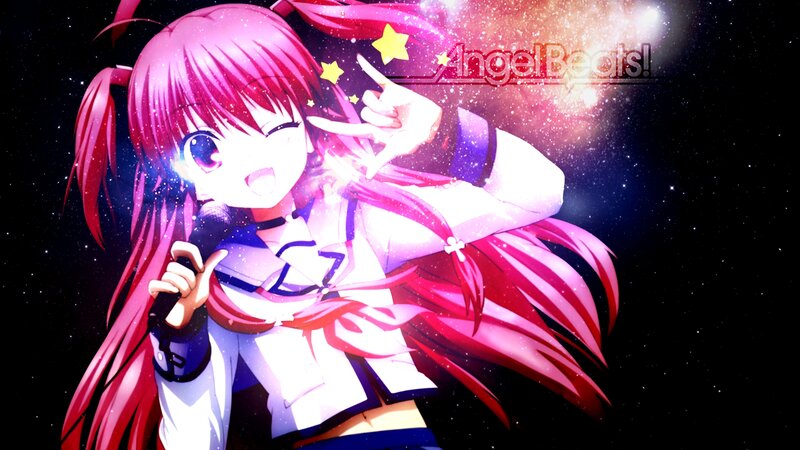 Anime Girl Singing — Pink, Energetic, Night