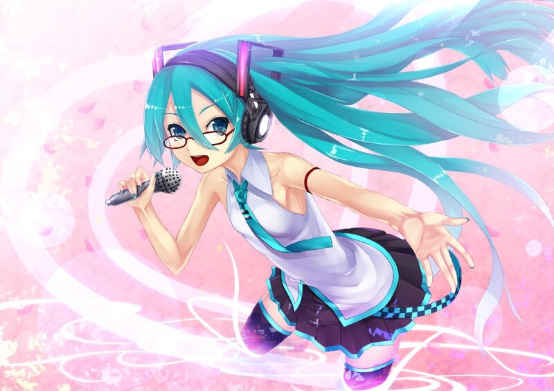 Anime Girl Singing — Pink, Energetic