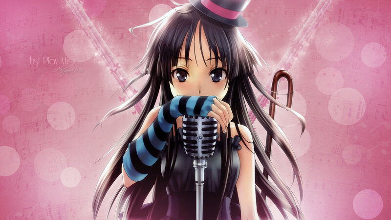 Anime Girl Singing — Pink
