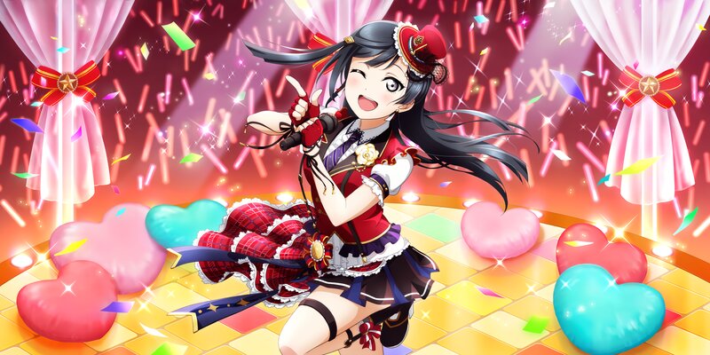 Anime Girl Singing — Red, Festive