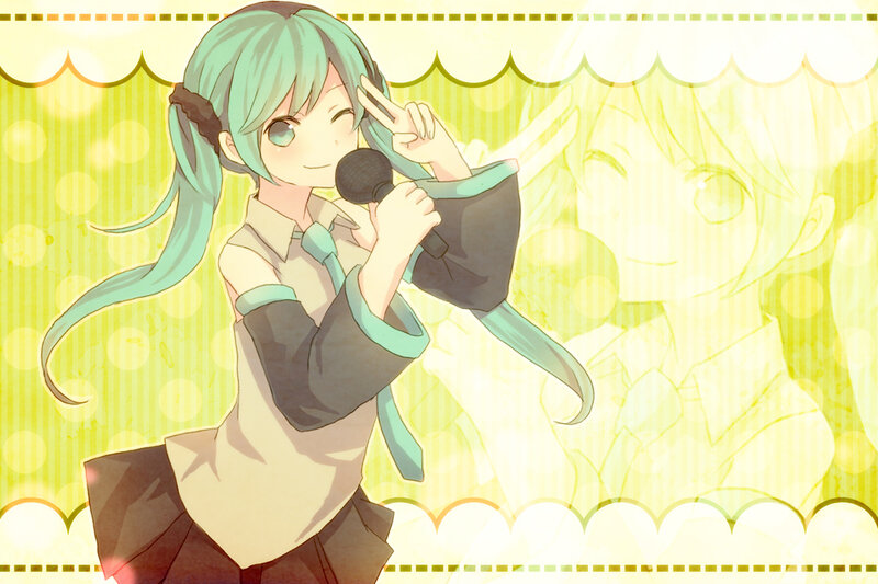 Anime Girl Singing — Yellow