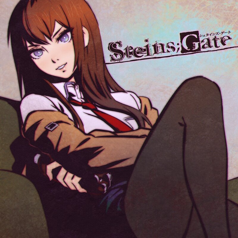 Anime Girl Sitting — Brown, Calm, Manga