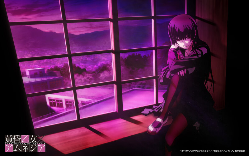 Anime Girl Sitting by Window