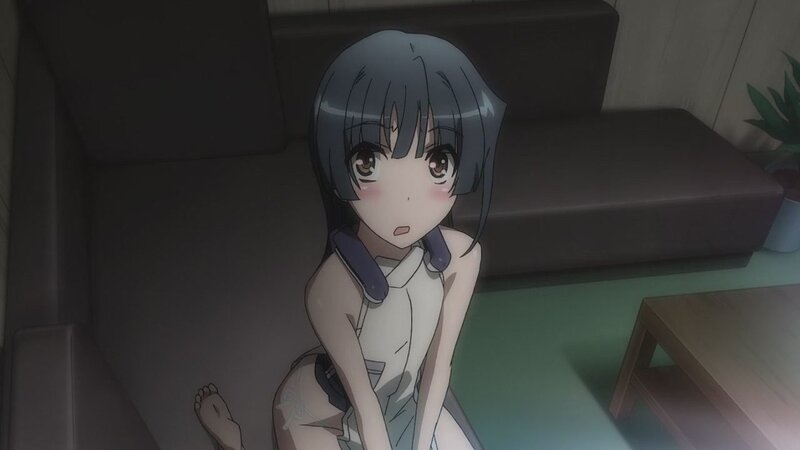 anime girl sitting on floor