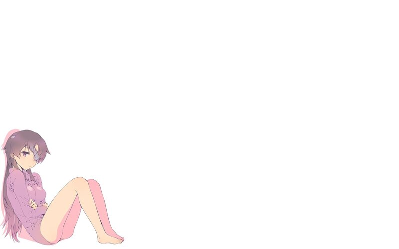 anime girl sitting on floor