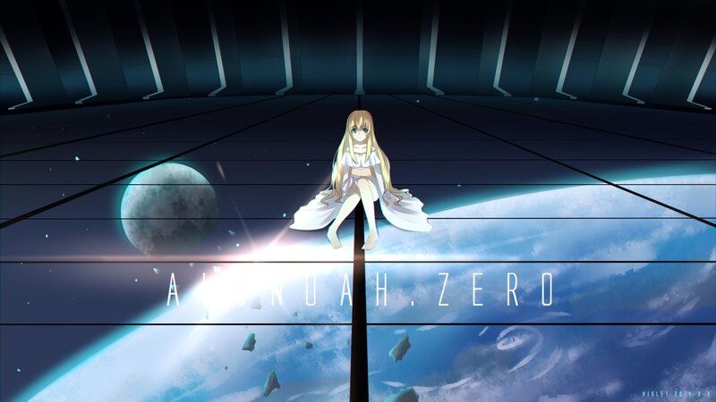 Anime Girl Sitting on Pole