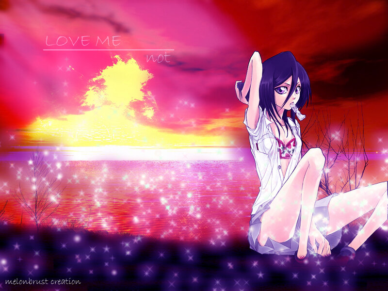 Anime Girl Sitting — Pink, Dramatic