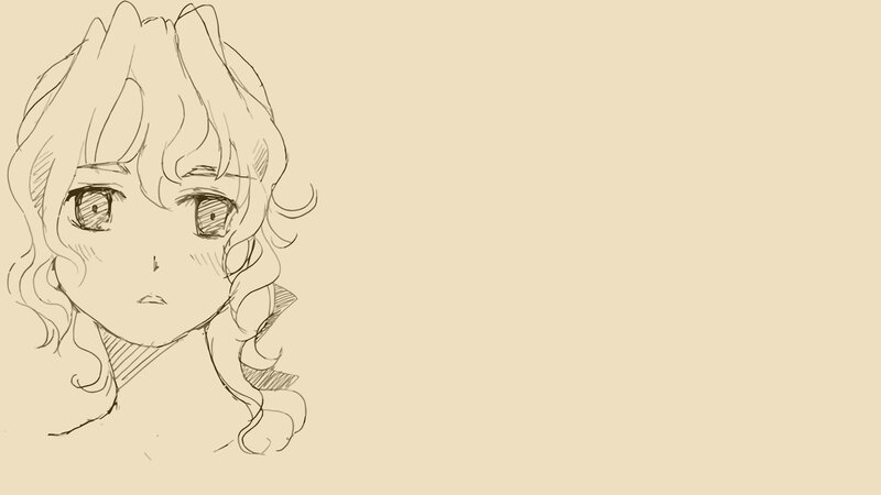 anime girl sketch