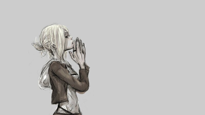 anime girl sketch
