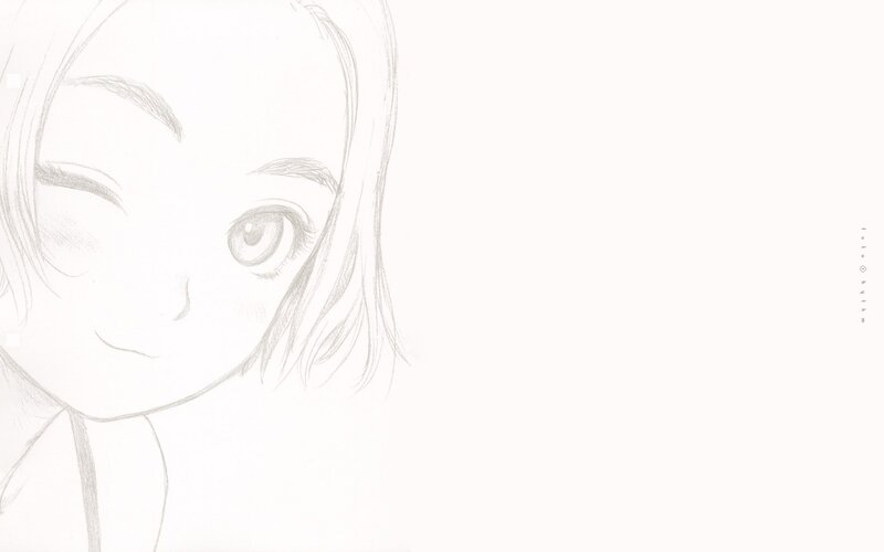 anime girl sketch