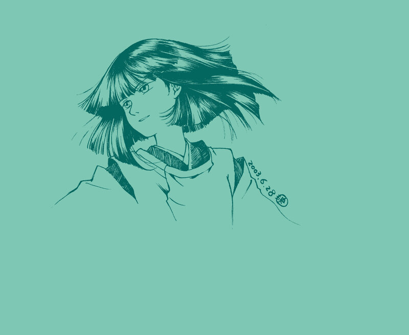 anime girl sketch