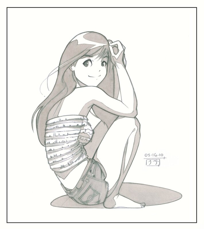 anime girl sketch