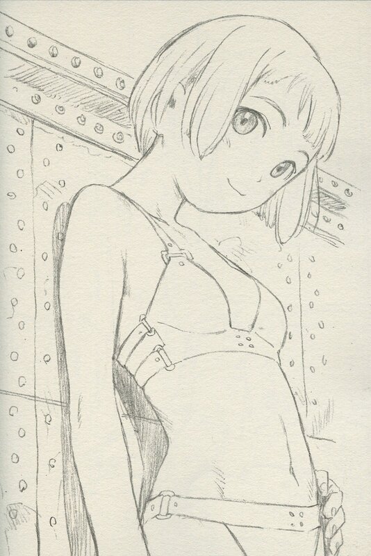 anime girl sketch drawing