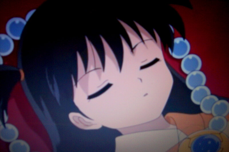 Anime Girl Sleeping — Black