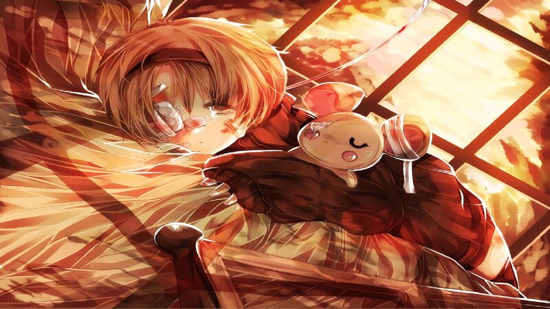 Anime Girl Sleeping — Orange