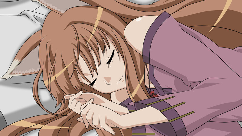 anime girl sleeping peacefully
