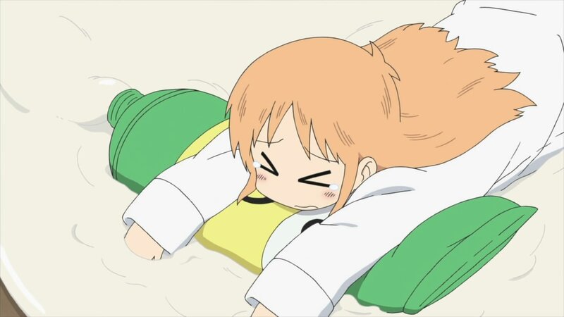 anime girl sleeping peacefully