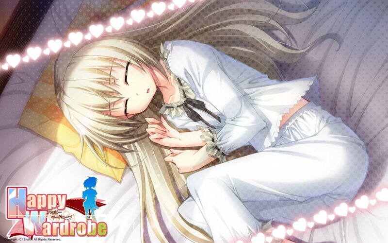 Anime girl sleeping peacefully