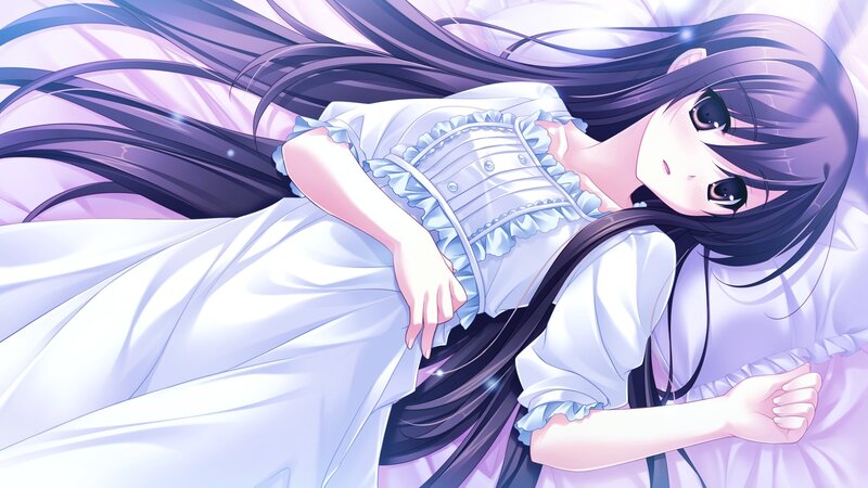 anime girl sleeping peacefully