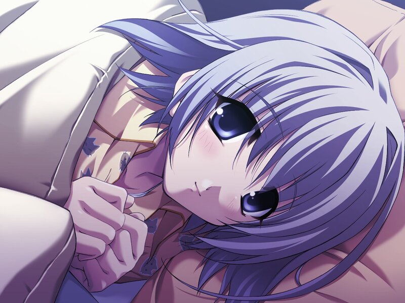 anime girl sleeping peacefully