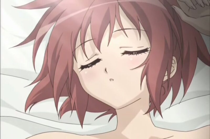 Anime Girl Sleeping — Pink, Peaceful, Bed
