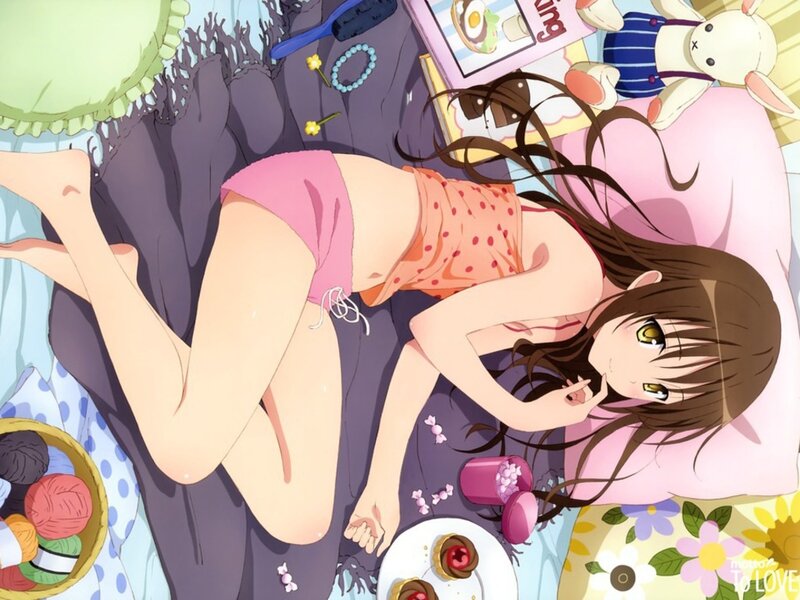 Anime Girl Sleeping — Pink, Peaceful, Morning, Manga