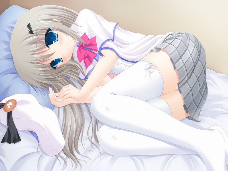 Anime Girl Sleeping — White, Peaceful, Bed