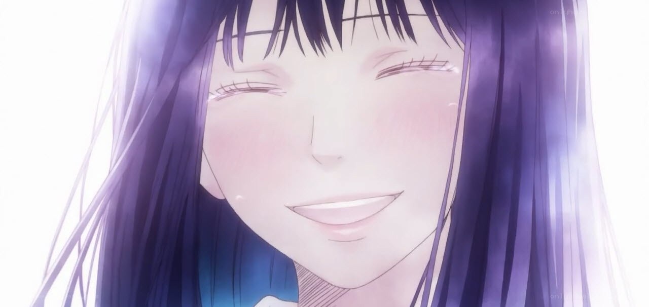 anime girl smiling