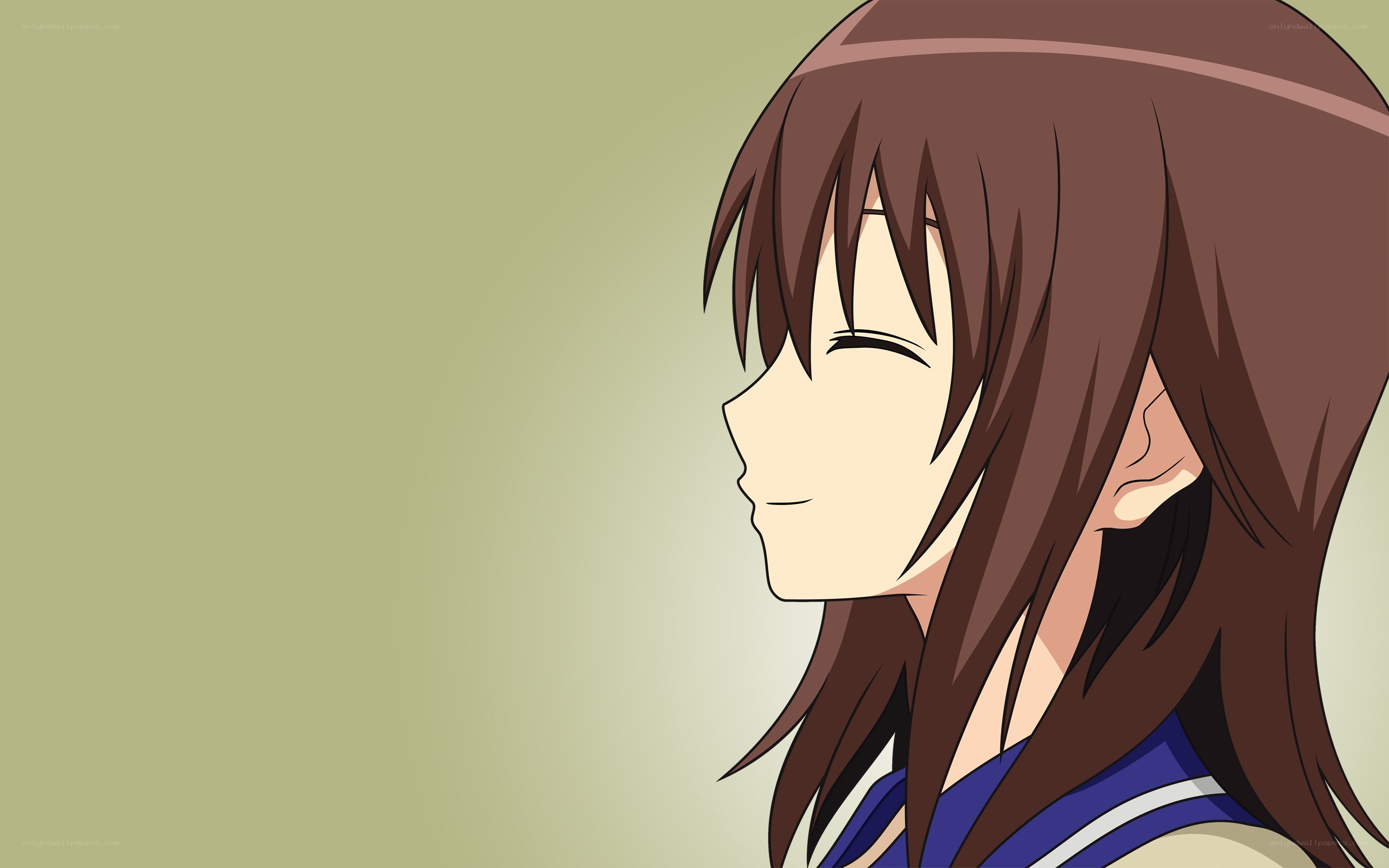 anime girl smiling