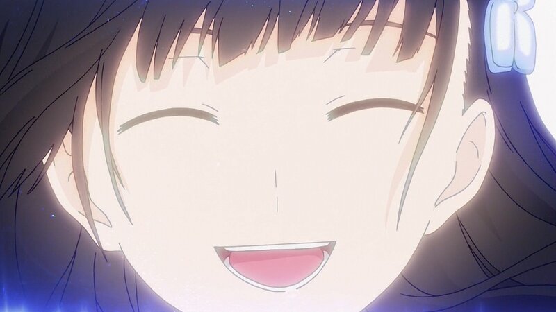 anime girl smiling