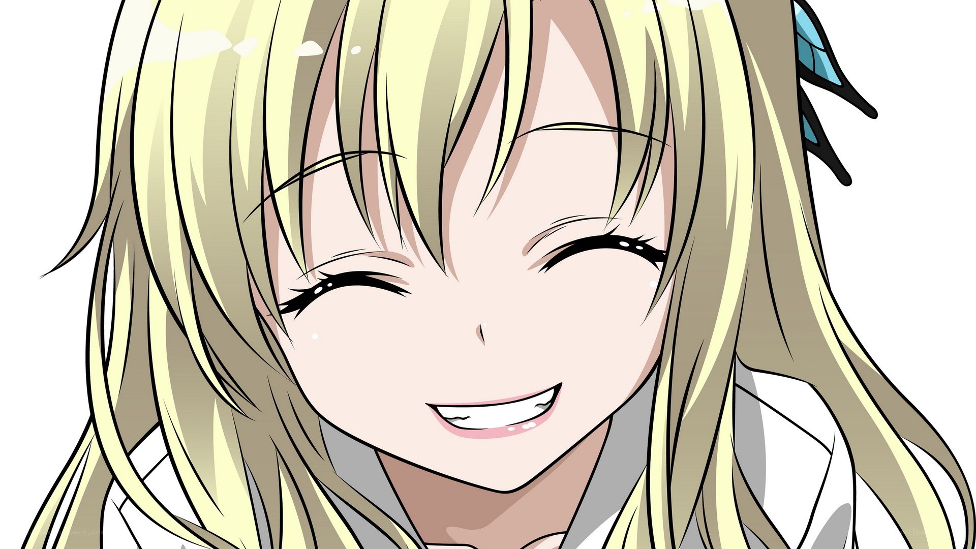 anime girl smiling